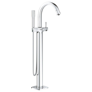 GROHE Grandera Freestander badkraan met omstel met douchehouder met handdouche en doucheslang 125cm chroom