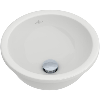 Villeroy en Boch Loop en Friends onderbouwwastafel O33cm met overloop ceramic+ wit