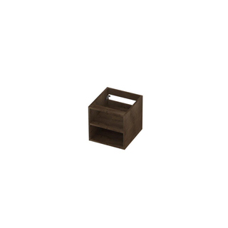 INK Fineer Regaal 40x43x40cm - open - tbv onderkast - 40x40cm - MDF Fineer Chocolate