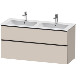 Duravit D-Neo wastafelonderkast 128x62.5x46.2cm 2 lades Taupe Mat