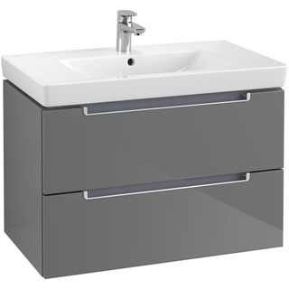 Villeroy & Boch Subway 2.0 wastafelonderbouw 78,7x44,9x52cm met 2 laden voor meubelwastafel 7175 80cm grey