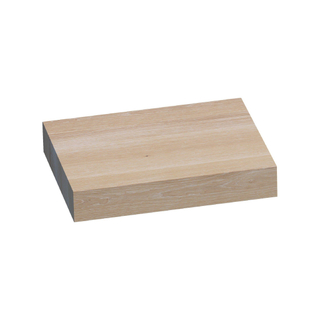 Saniclass Massief eiken wastafelblad 60x50x10cm zonder kraangat Hout White oak