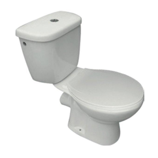 Nemo Go Toledo wc pack 65.5x39x72.5cm porselein wit 3/6 L muuraansluiting H/PK met zitting