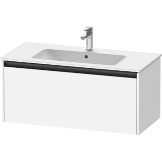 Duravit Ketho 2 wastafelonderbouwkast met 1 lade 101x48x44cm met greep antraciet wit mat