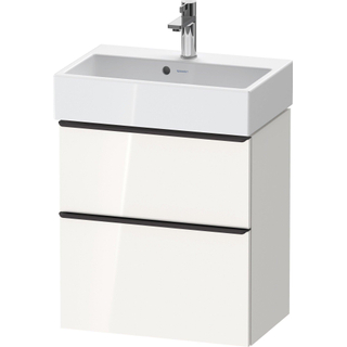 Duravit D-Neo wastafelonderkast 58.4x62.5x37.2cm 2 lades wit Hoogglans