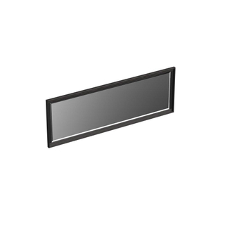 Forzalaqua Reno 2.0 spiegel 140x50cm Rechthoek zonder verlichting met frame Massief Eiken Black oiled