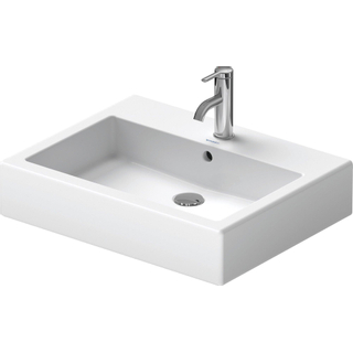 Duravit Vero wastafel 60x47cm met kraangat en overloop met wondergliss wit