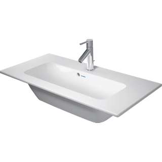 Duravit Me by starck wastafel 83x40cm 1 kraangat overloop wit