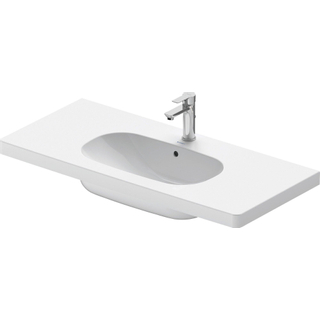 Duravit D code meubelwastafel 105x48 cm 1 kraangat met overloop wit