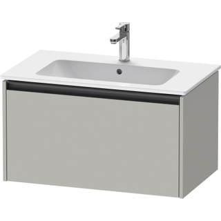 Duravit Ketho 2 wastafelonderbouwkast met 1 lade 81x48x44cm met greep antraciet betongrijs mat