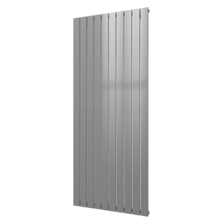 Plieger Cavallino Retto designradiator verticaal enkel middenaansluiting 1800x754mm 1506W zilver metallic