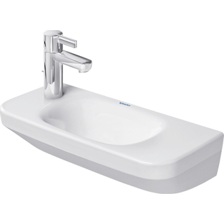 Duravit DuraStyle fontein met overloop zonder kraangat 50x22cm met wondergliss wit