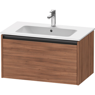 Duravit Ketho 2 wastafelonderbouwkast met 1 lade 81x48x44cm met greep antraciet noten mat