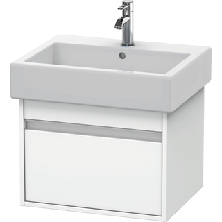 Duravit Ketho Wastafelonderkast 55x44x41cm 1 lade Standaard greep met softclose spaanplaat wit Mat