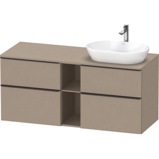 Duravit D-Neo wastafelonderkast 140x66.4x55cm 4 lades Linnen Mat