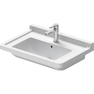 Duravit Philippe Starck 3 meubelwastafel 70x49cm met Wondergliss wit