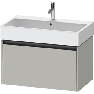 Duravit Ketho 2 wastafelonderbouwkast met 1 lade 78.4x46x44cm met greep antraciet betongrijs mat