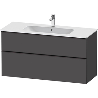 Duravit D-Neo wastafelonderkast 121x62.5x46.2cm 2 lades Grafiet Mat