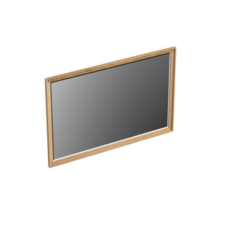 Forzalaqua Reno 2.0 spiegel 120x80cm Rechthoek zonder verlichting met frame Massief Eiken Smoke