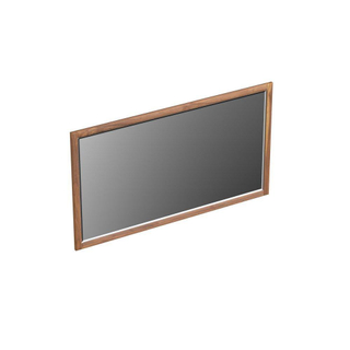 Forzalaqua Gela 2.0 spiegel 140x80cm Rechthoek zonder verlichting met frame Massief Eiken Pure Walnut