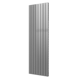 Plieger Cavallino Retto designradiator verticaal dubbel middenaansluiting 2000x602mm 1716W zilver metallic