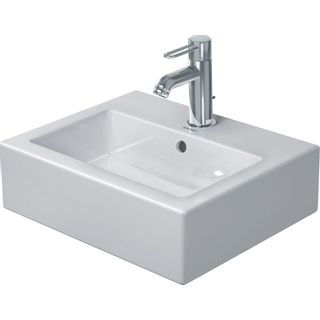 Duravit Vero fontein onderzijde geslepen 45x35cm met kraangat en overloop wit