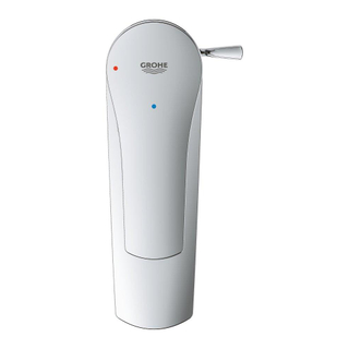 GROHE Eurosmart waterbesparende wastafelkraan s-size met trekwaste chroom