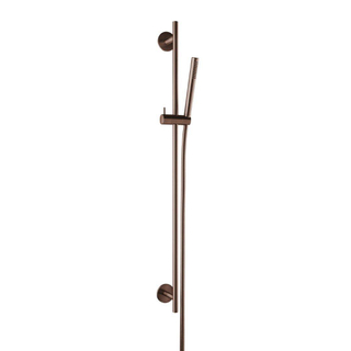 Herzbach SPA iX pvd glijstangset 90 rond 70 staaf 160 copper 7x90cm steel