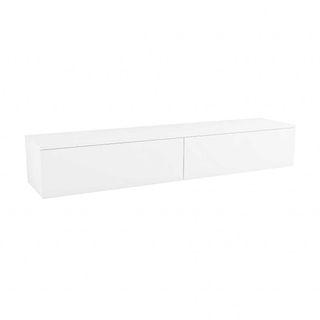 MONDIAZ ALAN MODULE SMALL Wastafelonderkast - 180x41x30cm - 2 lades - push to open - MDF - Talc mat