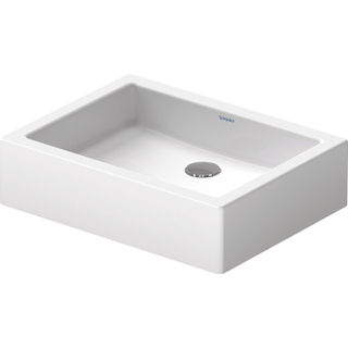 Duravit Vero opbouwwastafel onderzijde geslepen met bevestiging 50x38cm zonder overloop met wondergliss wit