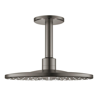 GROHE Rainshower Smartactive hoofddouche 31cm met plafondarm met 2 straalsoorten hard graphite geborsteld