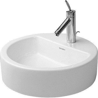 Duravit Philippe Starck opbouwwastafel met kraangat zonder overloop 48cm wit