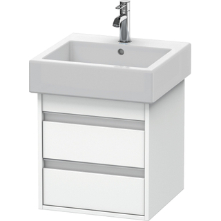 Duravit Ketho Wastafelonderkast 45x44x48cm Standaard greep met softclose spaanplaat wit Mat