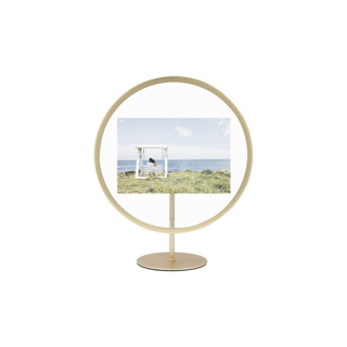 Umbra Infinity fotolijst 22x27x10cm staand rond Iron goud mat