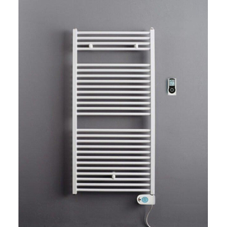 Instamat Robina Elektrische Handdoekradiator, afm. H 1285 x L 600 mm, incl. wandconsoles, standaard wit