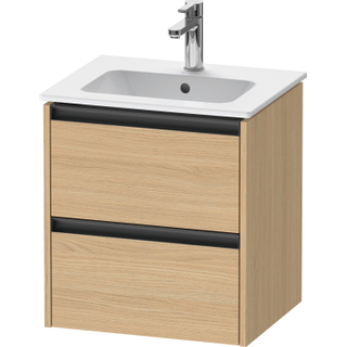 Duravit Ketho.2 wastafelonderkast 51x42x54.9cm geschikt voor 1 waskom Spaanplaat Natuur eiken Mat