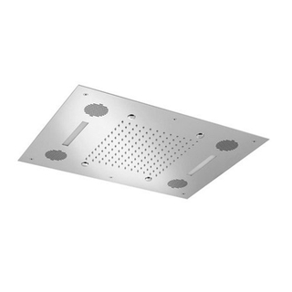 Hotbath Mate inbouw hoofddouche 48x63cm rechthoek met spray LED verlichting chroom