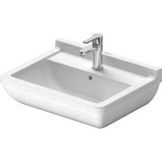 Duravit Philippe Starck 3 wastafel 55x42cm Wondergliss wit