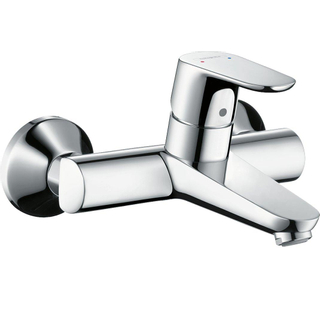 Hansgrohe Focus wand wastafelkraan met onderuitloop chroom