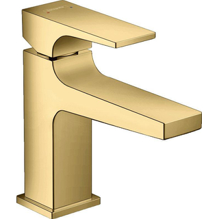 Hansgrohe Metropol toiletkraan 100 met push open waste met voorsprong vaste uitloop 12.7cm polished gold