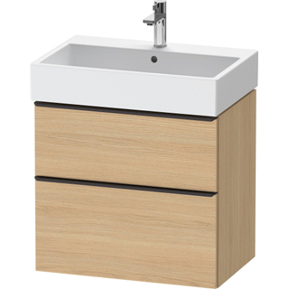 Duravit D-Neo wastafelonderkast 68.4x62.5x44.2cm 1 lade Natuur eiken Mat