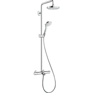 Hansgrohe Croma select s 180 2jet showerpipe voor bad chroom wit