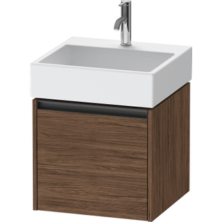 Duravit Ketho 2 wastafelonderbouwkast met 1 lade 48.4x46x44cm met greep antraciet donker noten mat