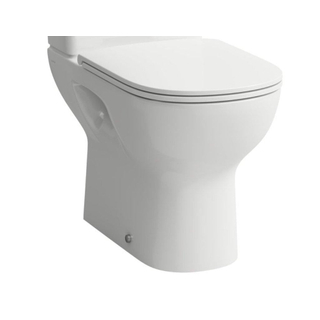 Laufen Lua duobloktoilet 36x65x42cm diepspoel zonder spoelrand PK zonder antikalkbehandeling Keramiek Pergamon