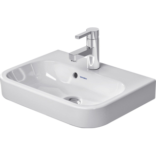 Duravit HappyD 2 meubelfontein met overloop met kraangat 50x36cm wit