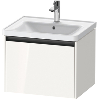 Duravit Ketho 2 wastafelonderbouwkast met 1 lade 58.4x45.5x44cm met greep antraciet hoogglans wit