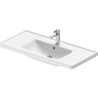 Duravit D-Neo wastafel 100.5x48x17cm 1 kraangat rechthoek Keramiek Wit