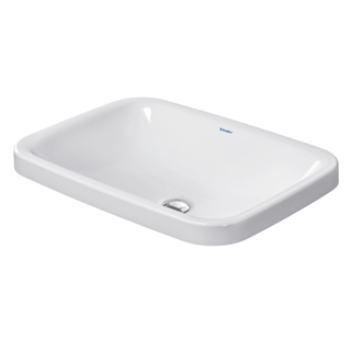 Duravit DuraStyle inbouwwastafel zonder overloop zonder kraangat 60x43cm met wondergliss wit