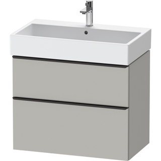 Duravit D-Neo wastafelonderkast 78.4x62.5x44.2cm 2 lades Betongrijs Mat