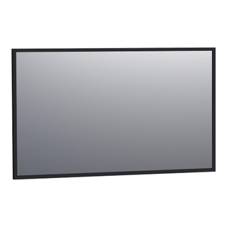 Saniclass Silhouette spiegel 120x70cm zonder verlichting rechthoek zwart OUTLETSTORE